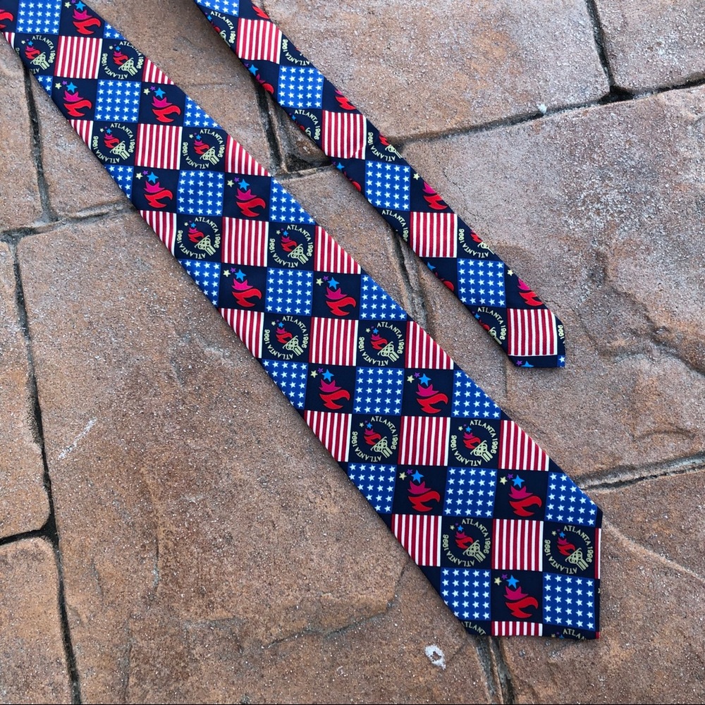 {NWT}1996 Atlanta Olympics American Tie
